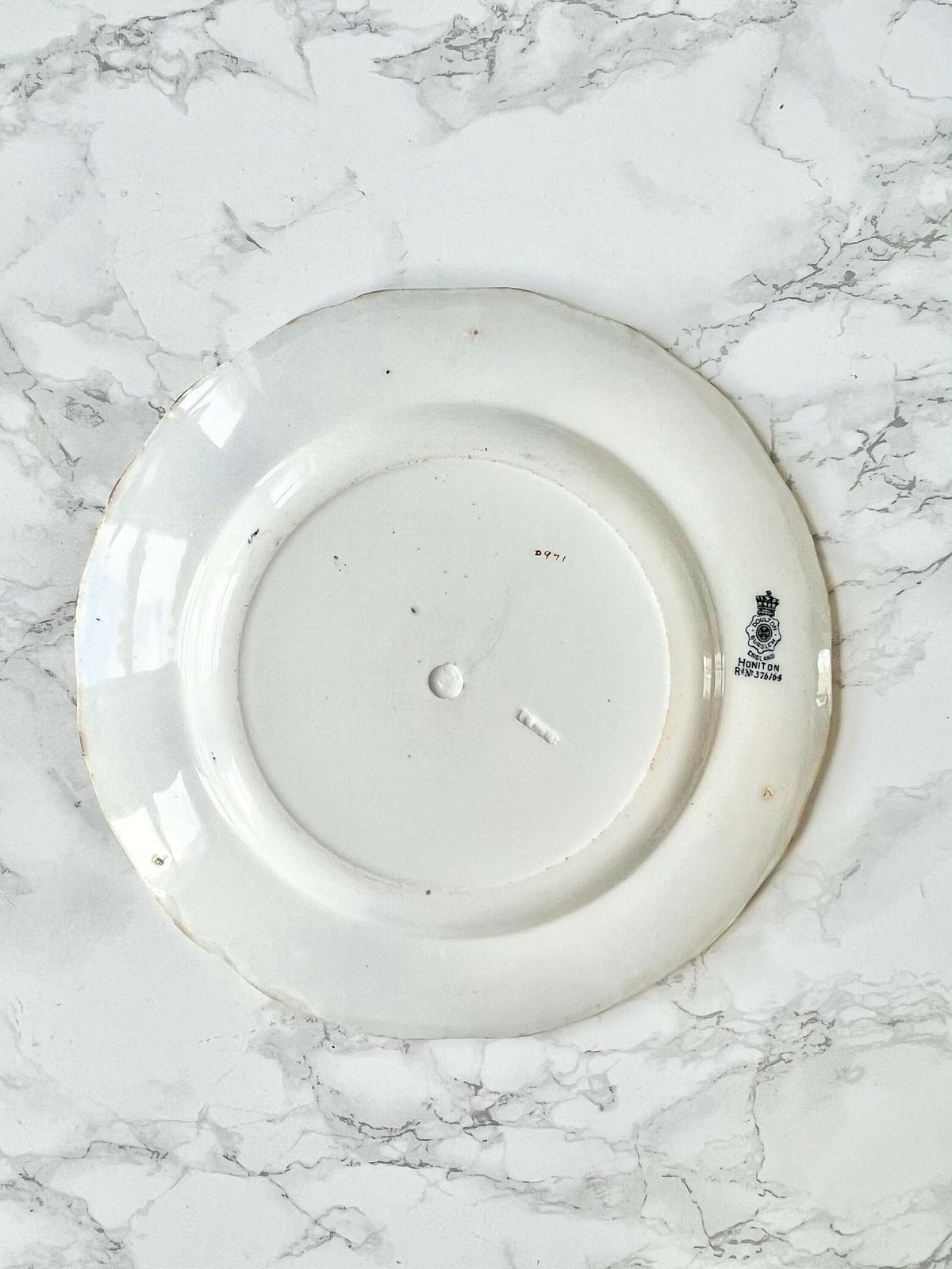 Antique Doulton Burslem Wall Plate Pair English Porcelain Victorian Transferware Dish White Rare Large Mix And Match 1800 Honiton photo 90.0