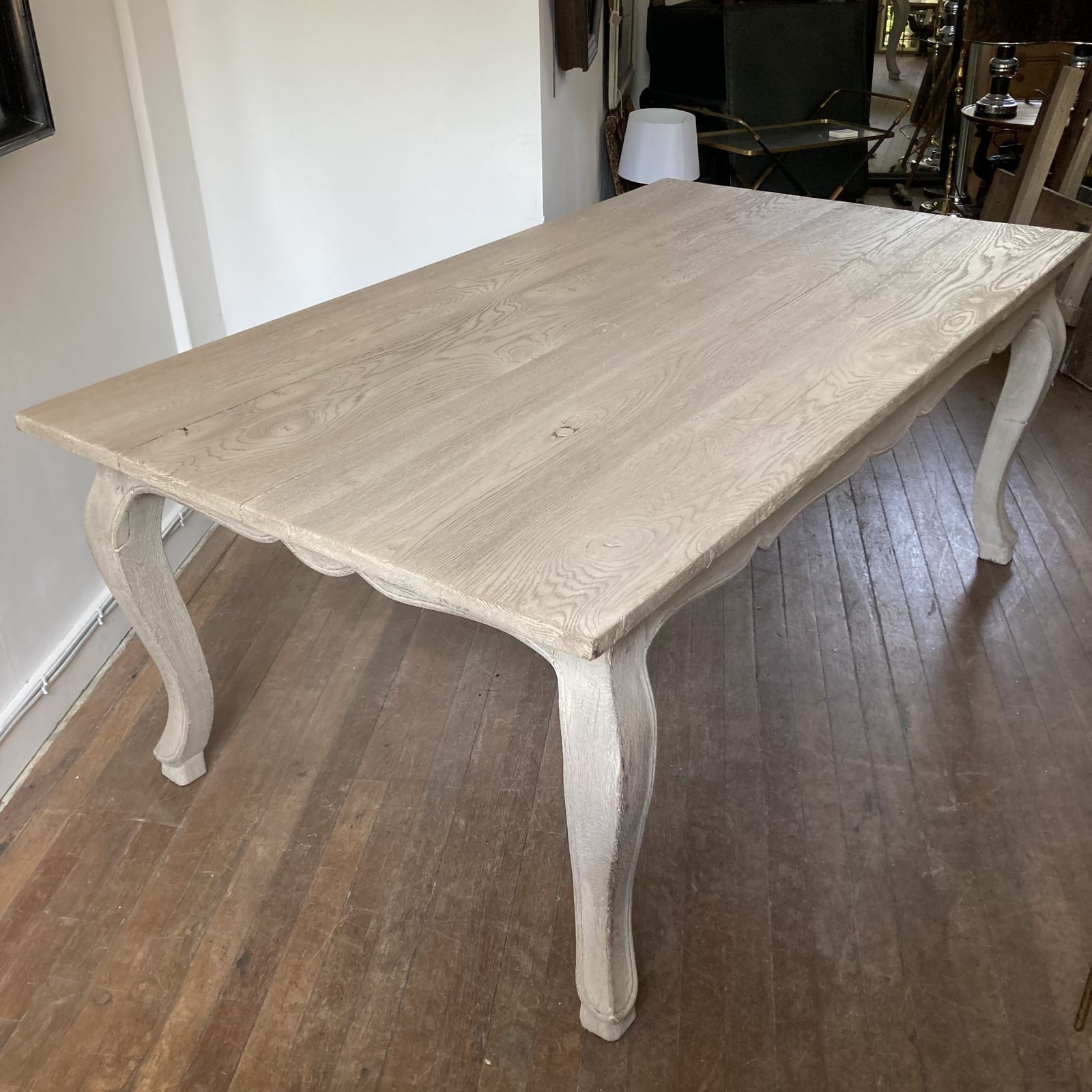 Large19th Century Farmhouse Table photo vintage