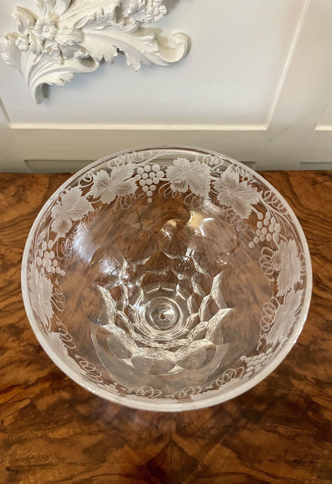 Unusual Large Set Of 4 Antique 19th Century Quality Engraved Glasses photo furniture