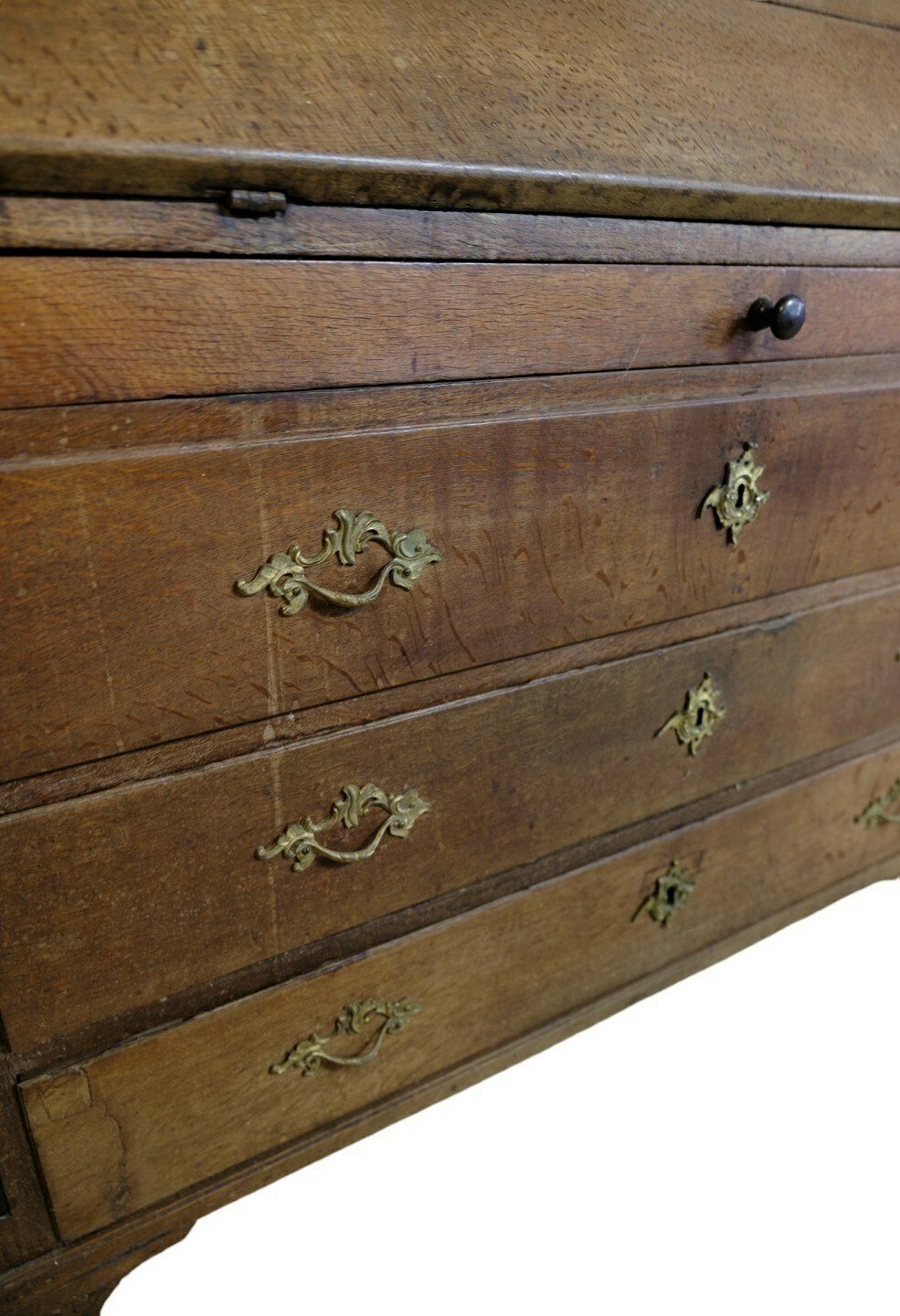 Chatol In Oak  & Brass, England From 1840s photo for sale