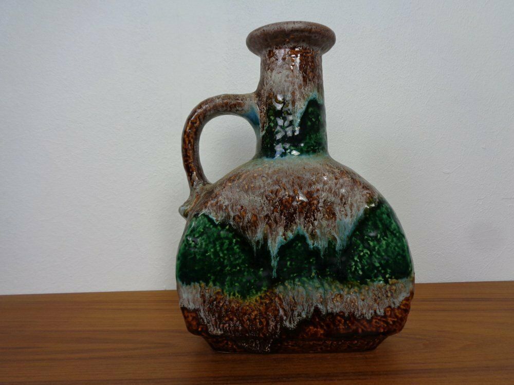 West German Glazed Ceramic Vase 603/25 From Dümler & Breiden, 1970s photo for sale
