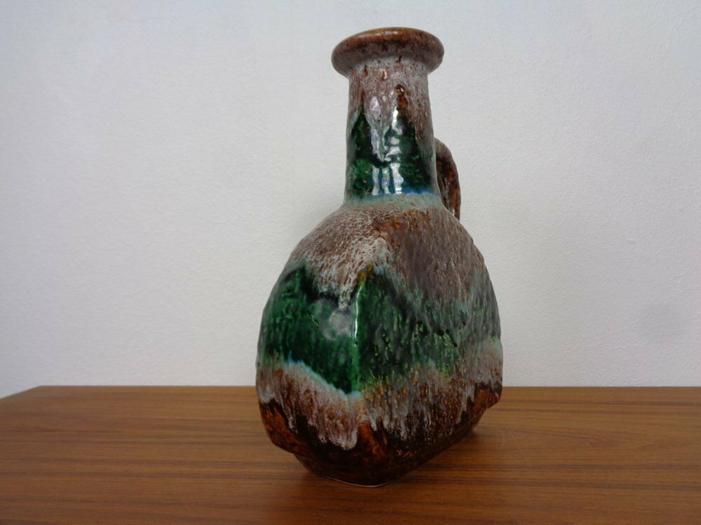 West German Glazed Ceramic Vase 603/25 From Dümler & Breiden, 1970s photo vintage