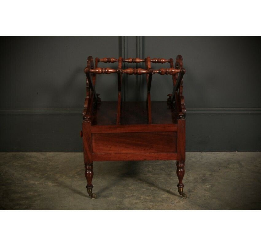 photo furniture William IV Rosewood Canterbury Magazine Rack