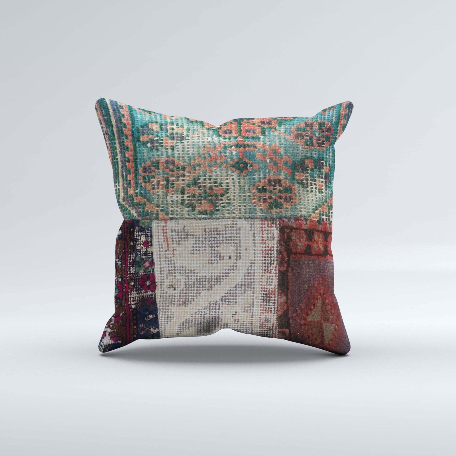 Carpet Cushion Cover, Pillow Case 50x50cm Turkish Kilim, Handmade 50551