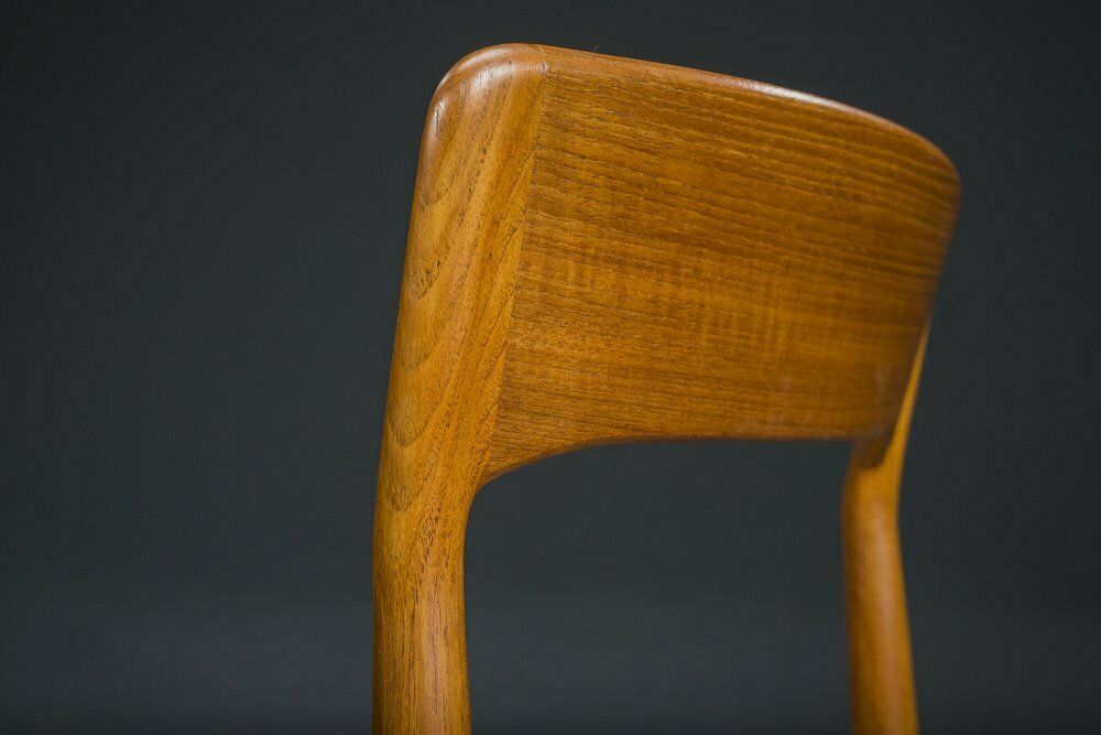 Danish Teak Wicker Dining Chair By Henning Kjaernulf For Koruo Stolefabrik, 1960s photo furniture
