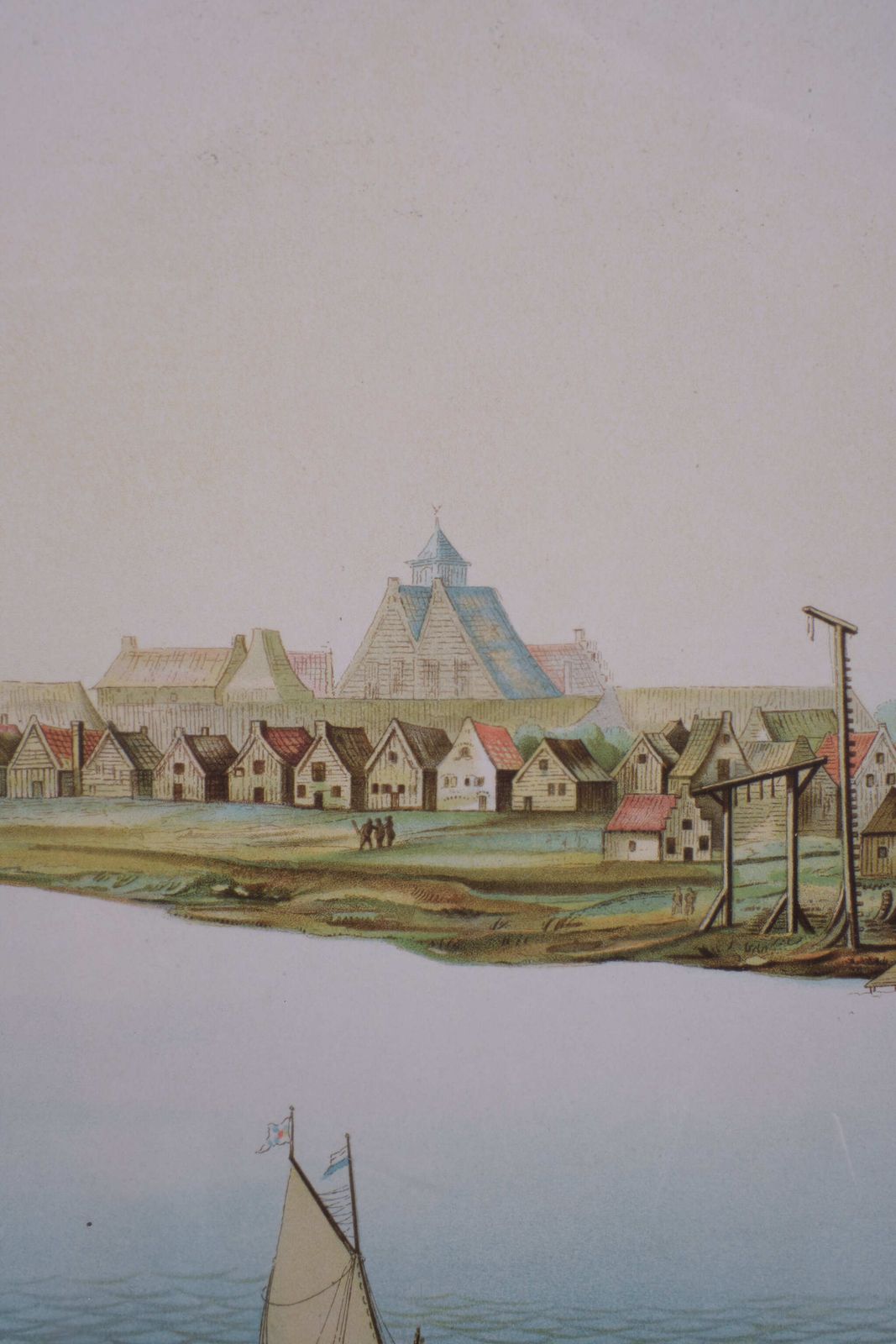 Lithograph View On Nieuw Amsterdam J . Vingboons 1660s photo furniture