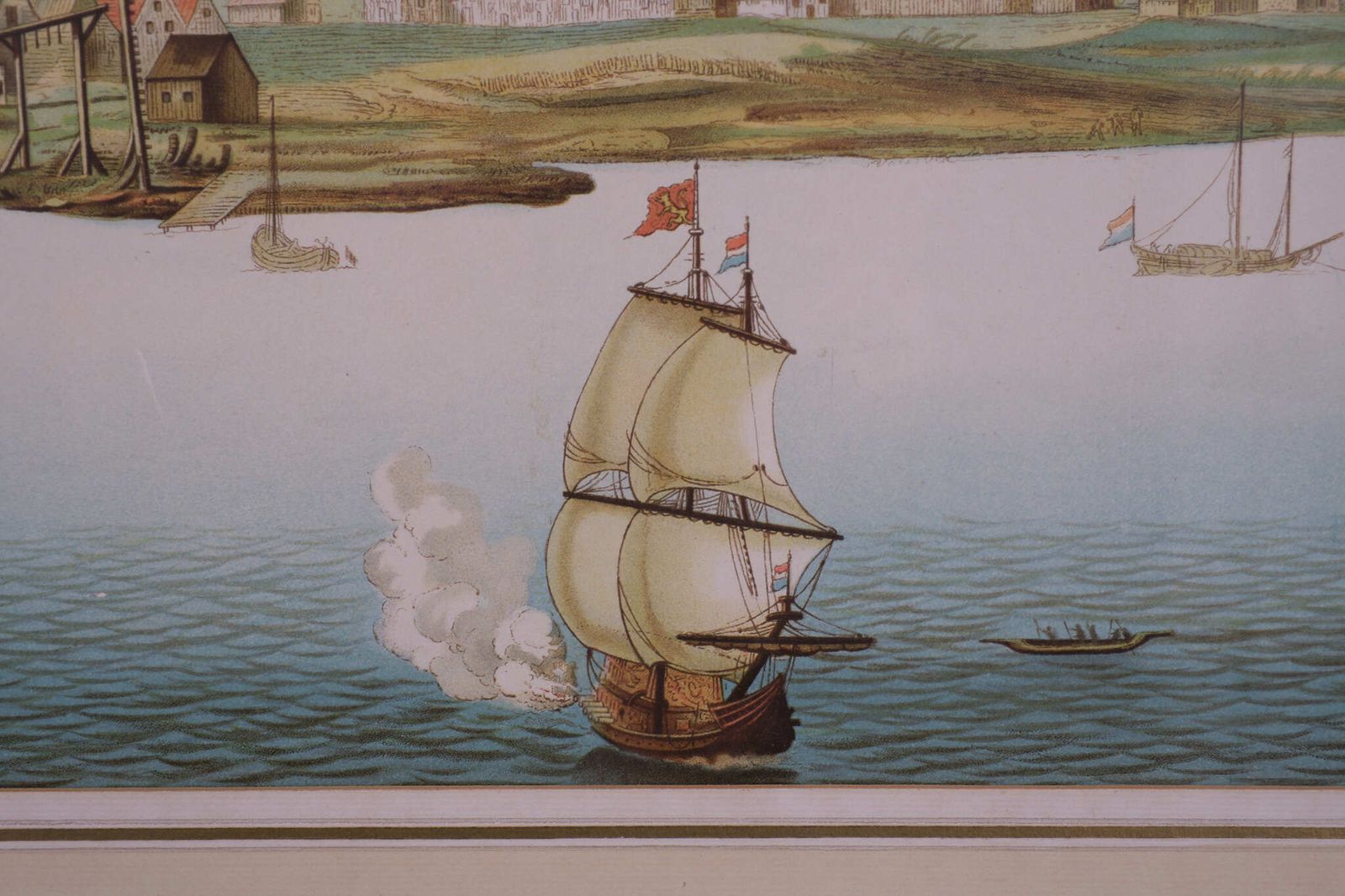 photo furniture Lithograph View On Nieuw Amsterdam J . Vingboons 1660s