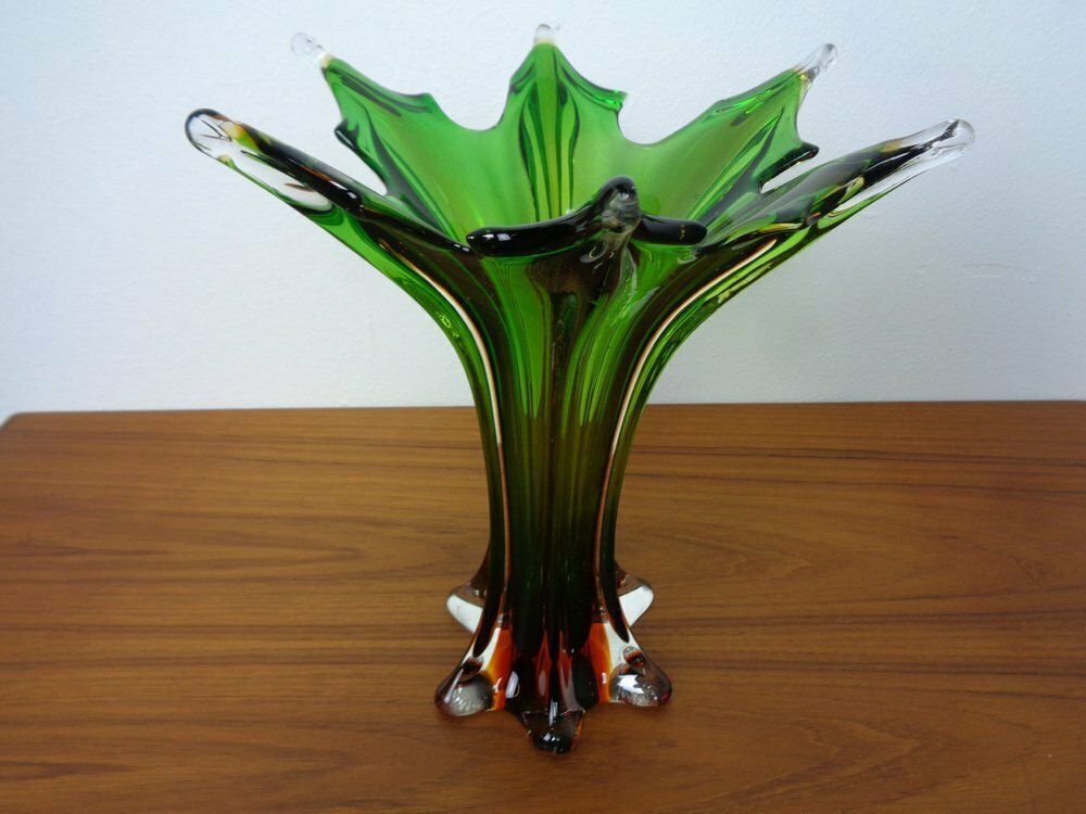 Murano Sommerso Glass Vase  1960s
