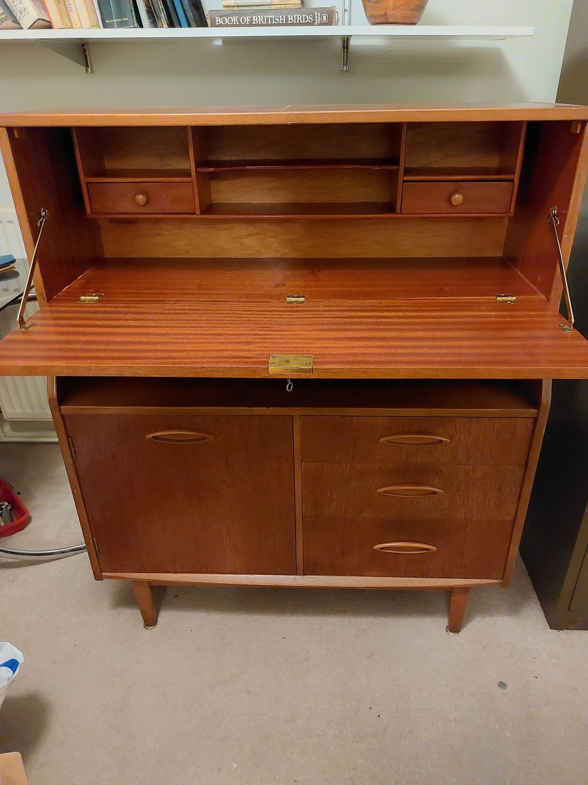 Bureau Teak Jentique 1960s Danish Style Retro photo Furniture