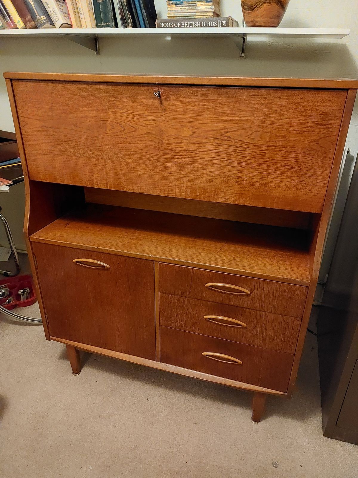 Bureau Teak Jentique 1960s Danish Style Retro photo vinterior