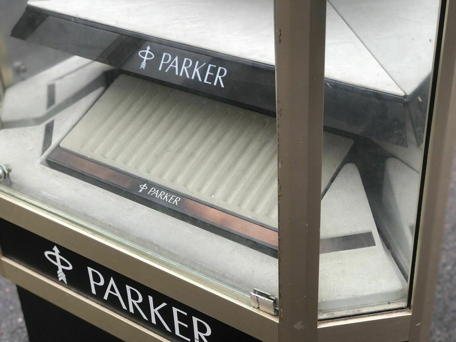 Parker Pen Shop Display Cabinet. Perfect To Display Own Collection photo vintage