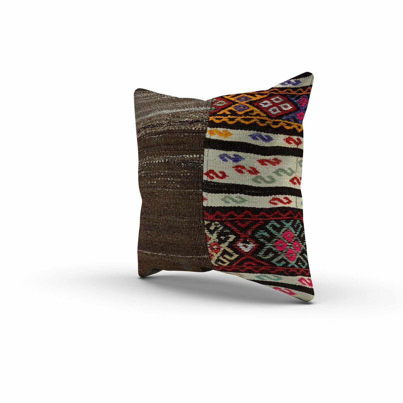 Handmade Kilim Cushion Cover, Kelim Pillow 50x50 Cm Turkish Moroccan photo Textiles