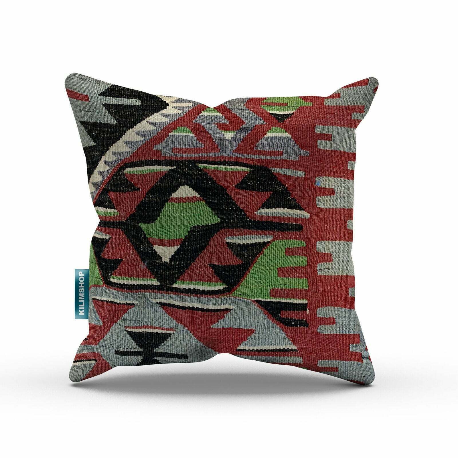 Turkish, Moroccan Kilim Cushion Cover, Kelim Pillow 50x50 Cm photo furniture