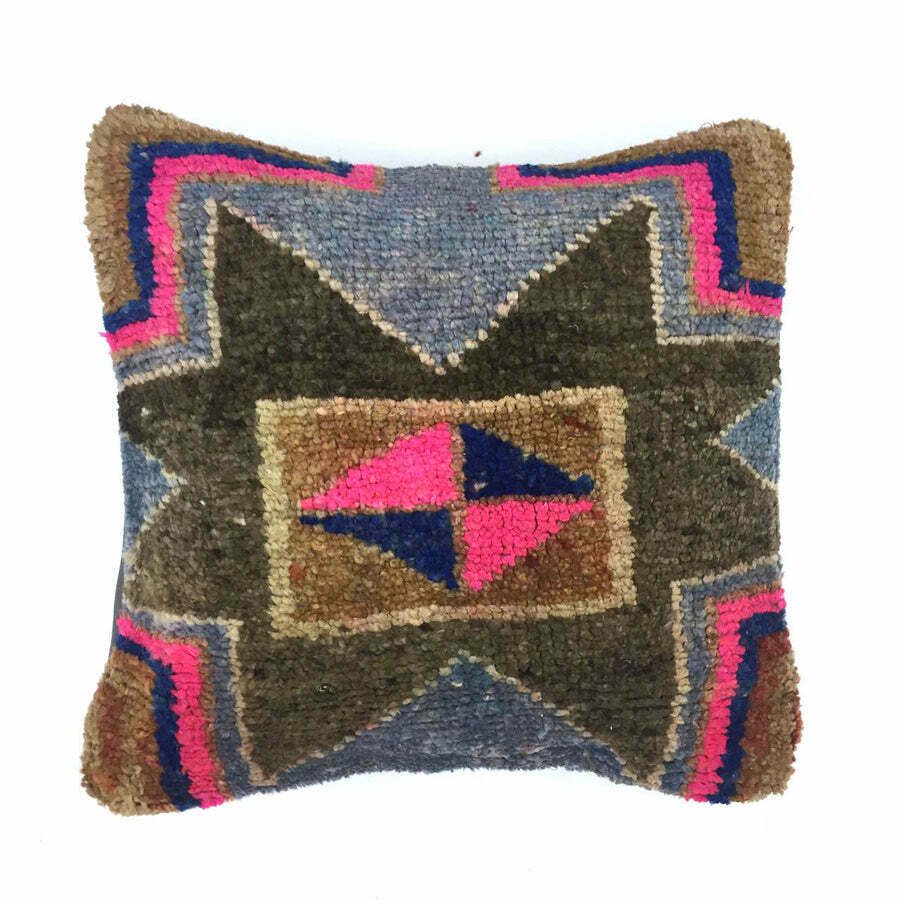 Handmade Carpet Cushion Cover Pillow Turkish 50107
