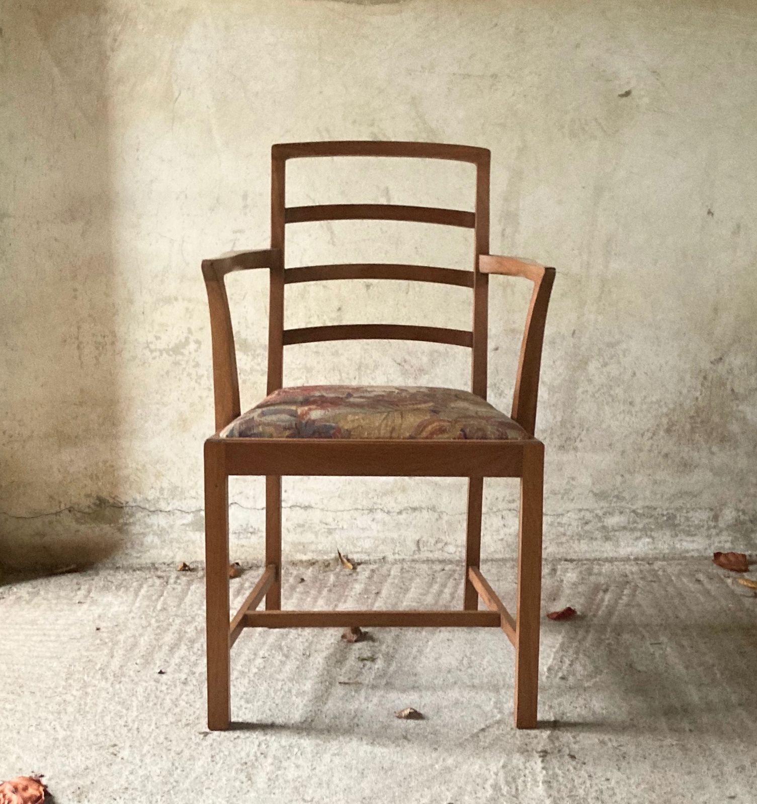 Pair Of Mid Century Chairs In Bernard Nevill Fabric photo furniture