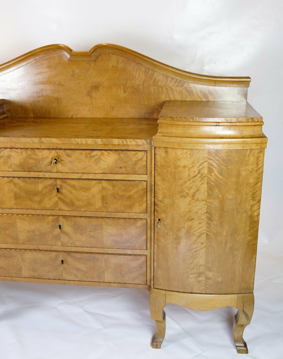Sideboard In Birch With Original Key From 1920s photo furniture