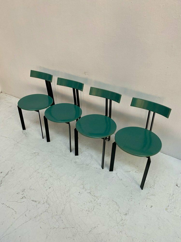 Zeta Turquoise Dining Chairs By Harvink, 1980s, Set Of 4 photo furniture
