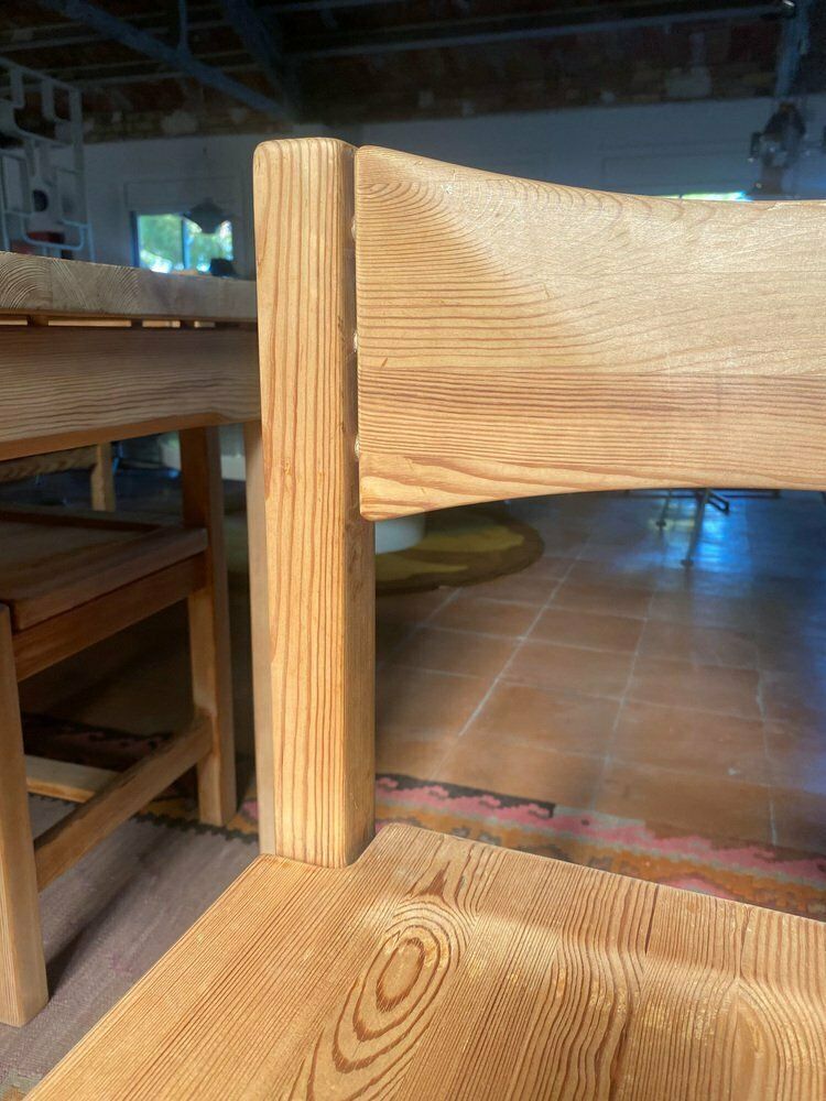 Hongisto Dining Set In Solid Pine By Ilmari Tapiovaara For Laukaan Puu, 1960s, Set Of 5 photo buy