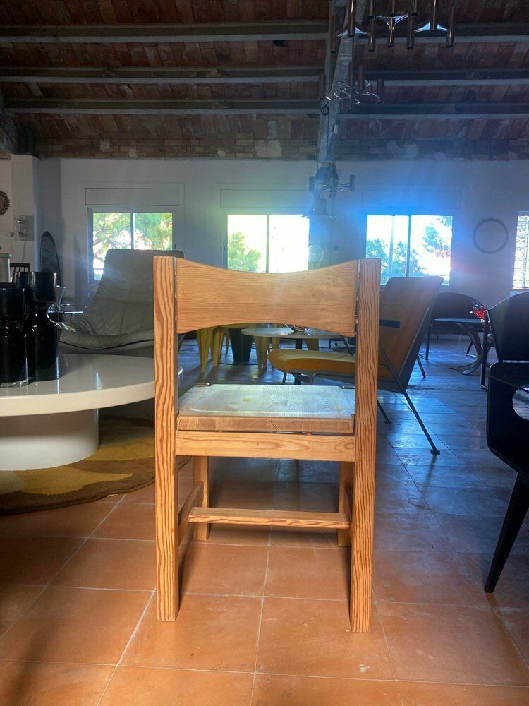 Hongisto Dining Set In Solid Pine By Ilmari Tapiovaara For Laukaan Puu, 1960s, Set Of 5 photo vintage