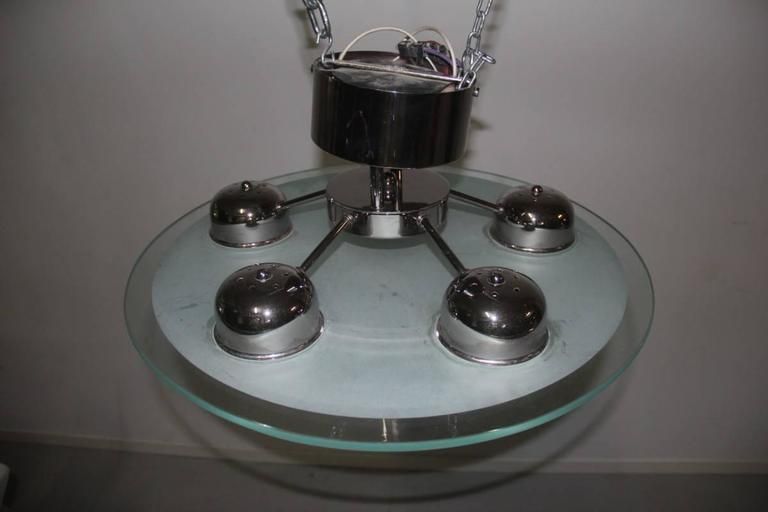 Minimalist Chandelier 1980s Flying Saucer photo 1200.0
