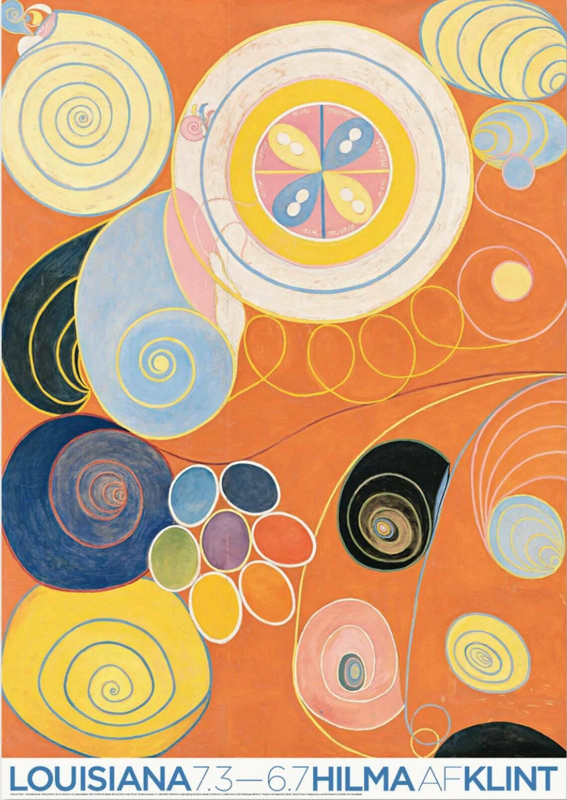 Original Hilma Af Klint Exhibition Poster The Ten Largest  Youth 3 V.2  Authentic Museum Print