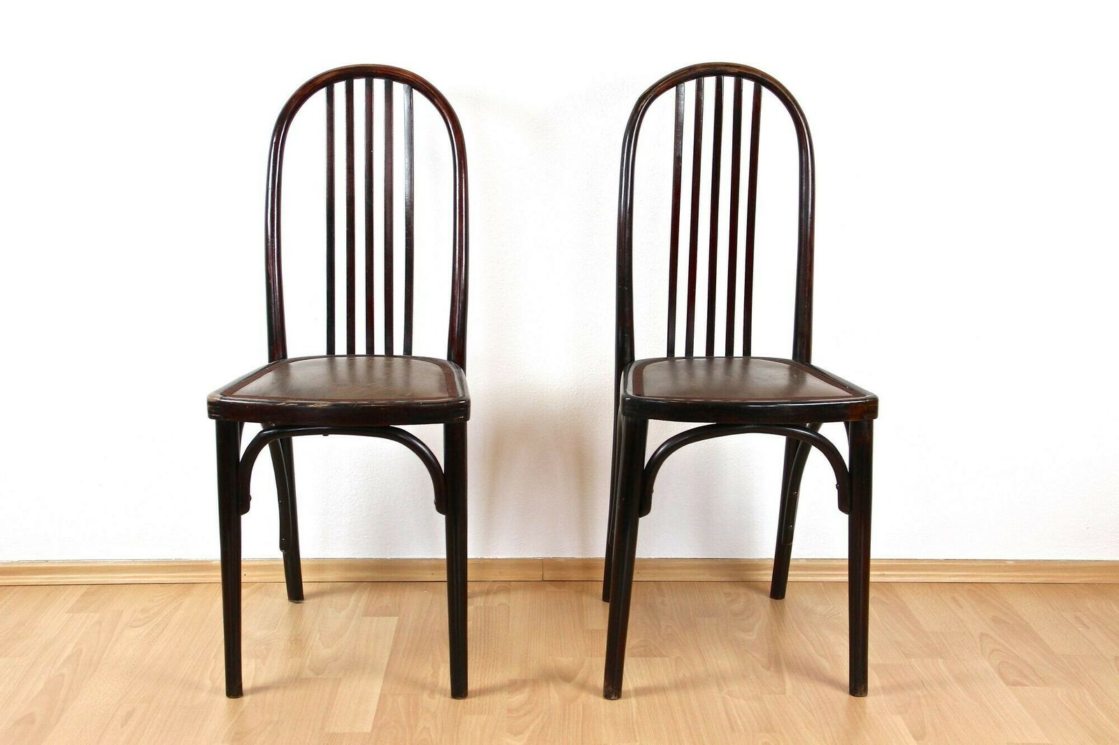 Pair Of Art Nouveau Thonet Chairs By Josef Hoffmann, 1st Edition!   Cz Ca. 1906 photo furniture