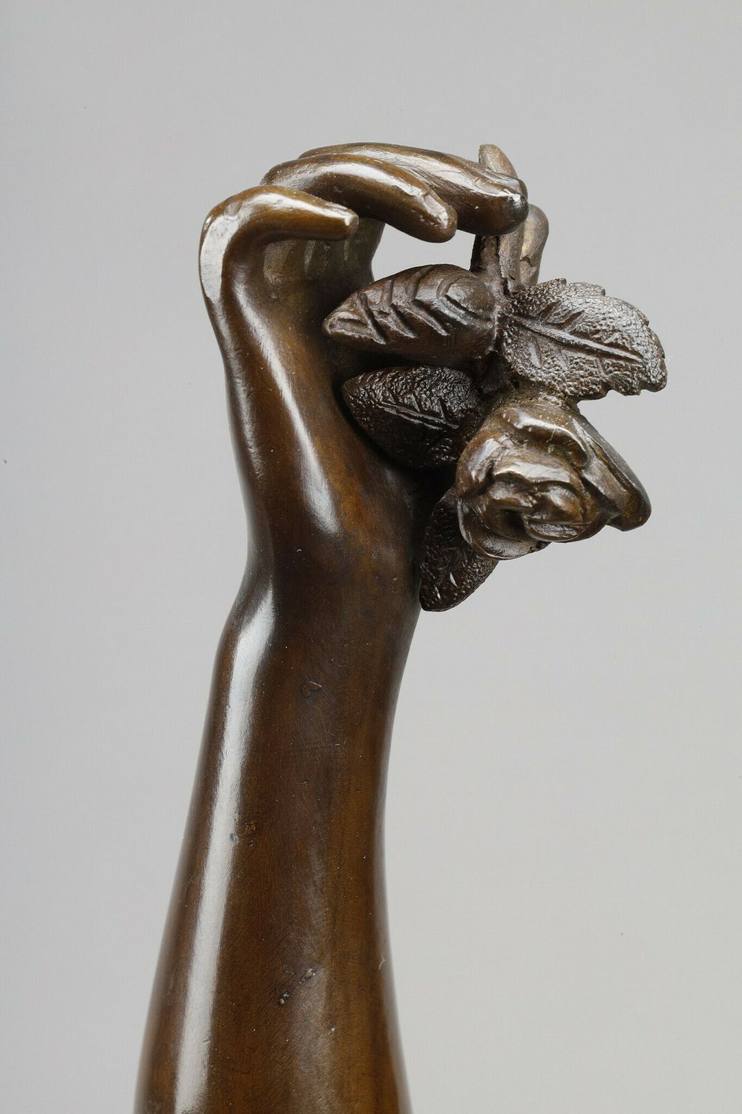 photo buy "L'aurore" (Dawn): Shaded Brown Red Patina Bronze Proof, After Hippolyte Moreau