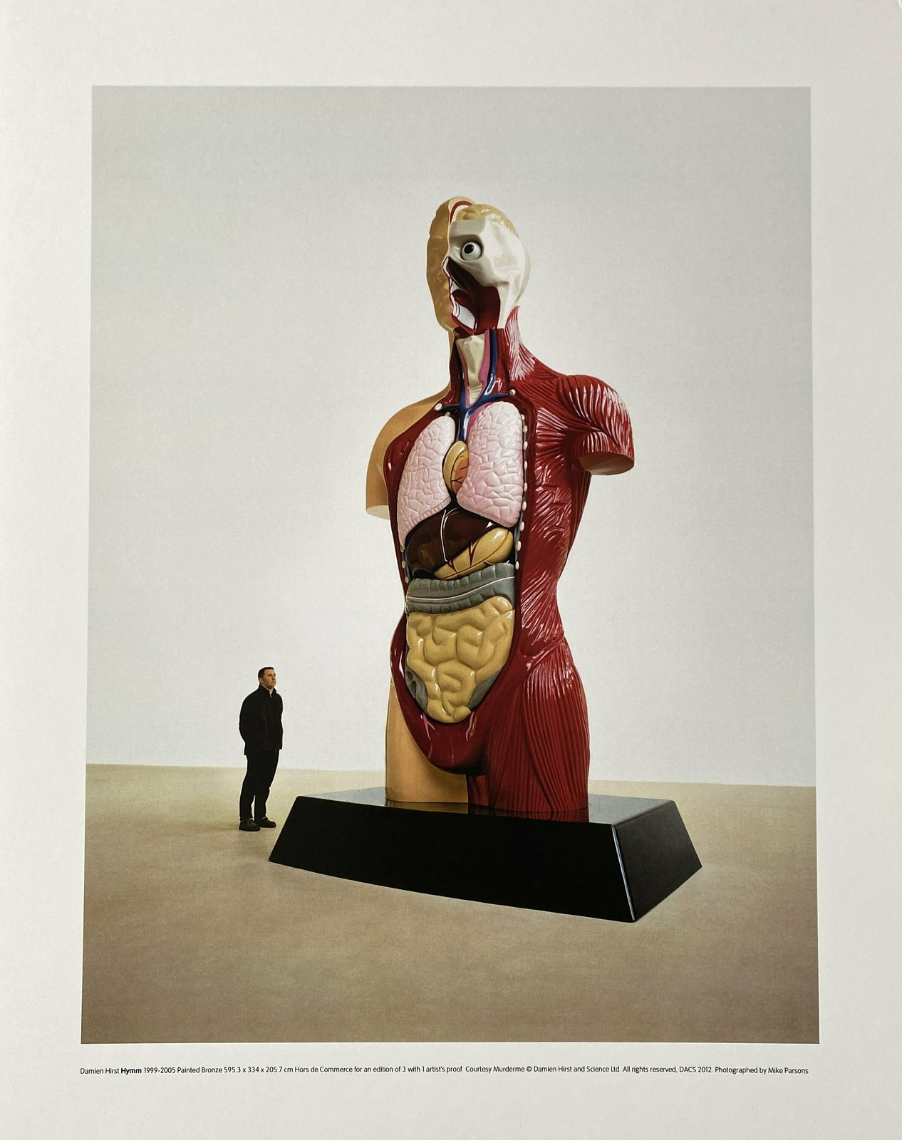 Authentic Damien Hirst Print From His 2012 Tate Modern Retrospective   Hymn   Original Exhibition Poster