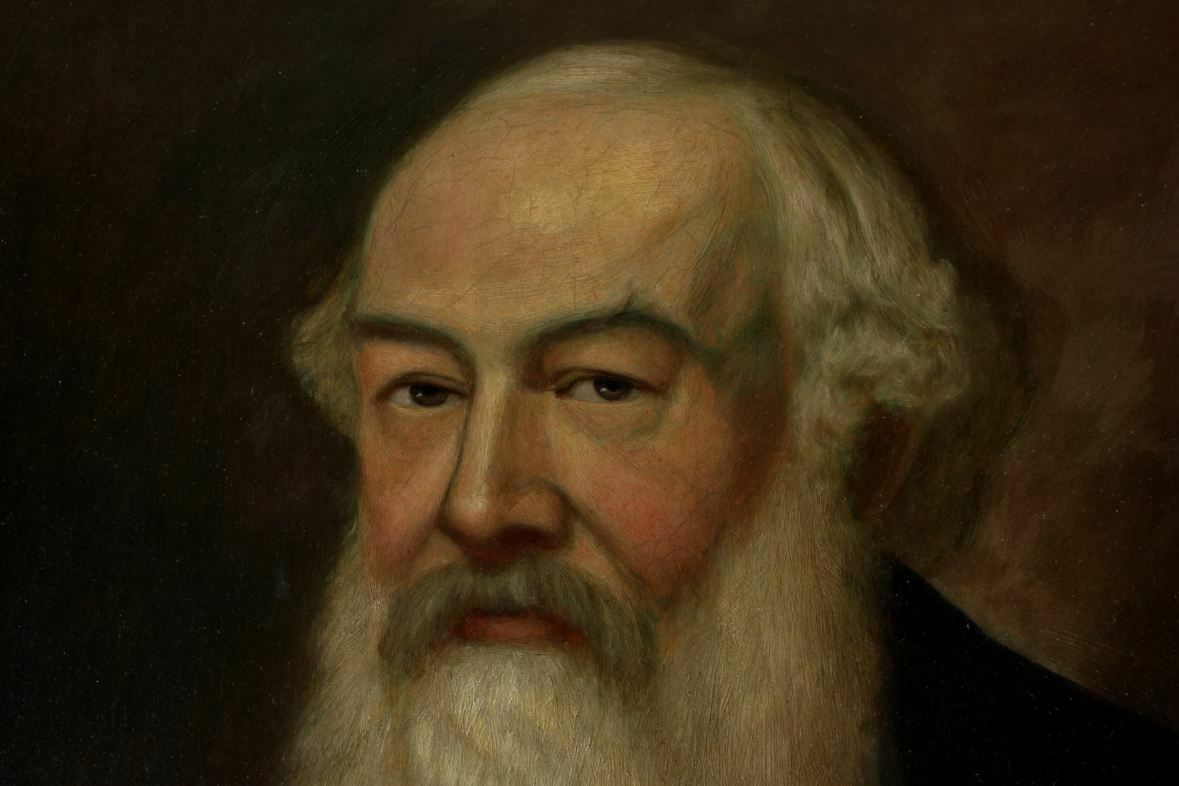 Bearded Victorian Gentleman Oil Painting. Gilt Gesso Framed Man Portrait. photo Art
