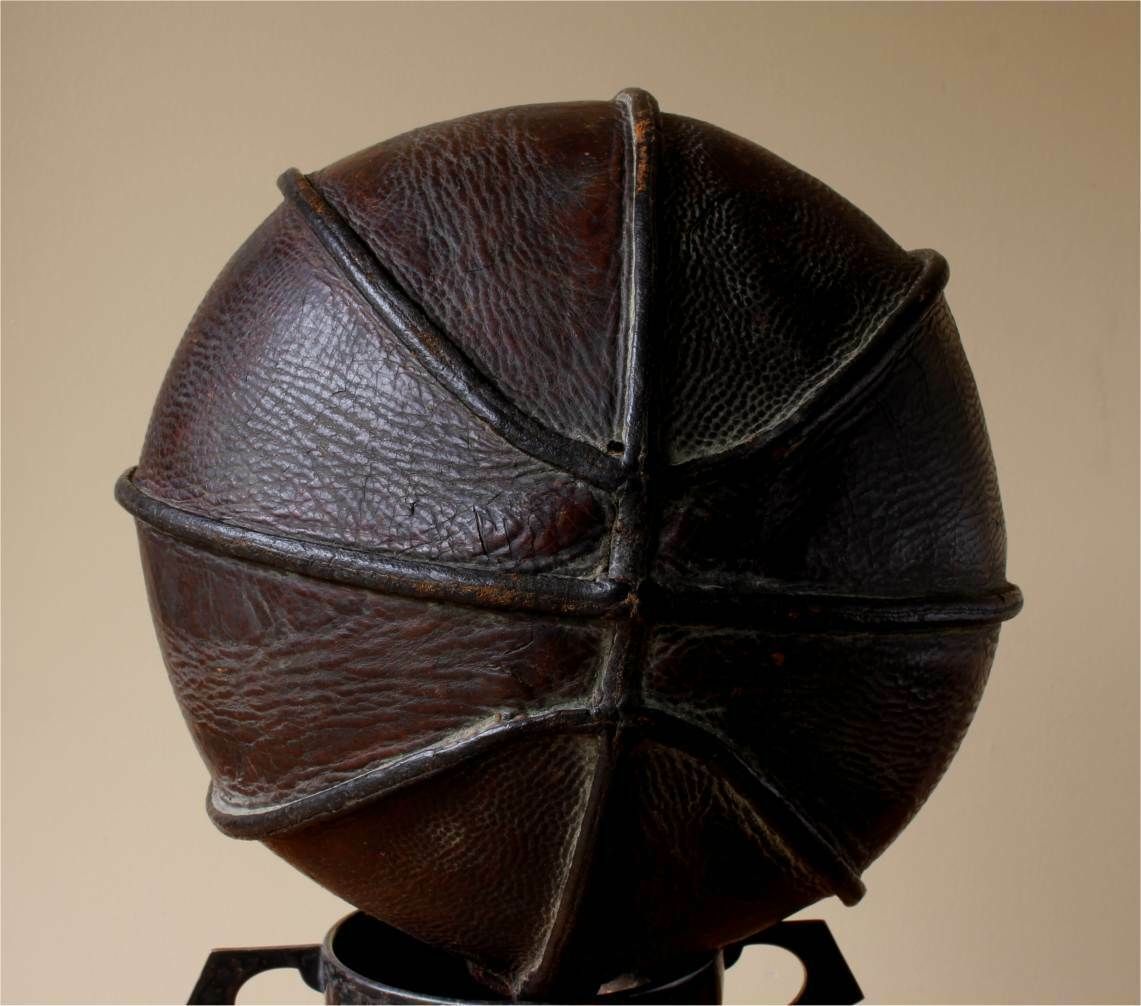 Antique 8 Panel Laced Leather Basketball. Spalding Outseam Ball. C1915. photo for sale