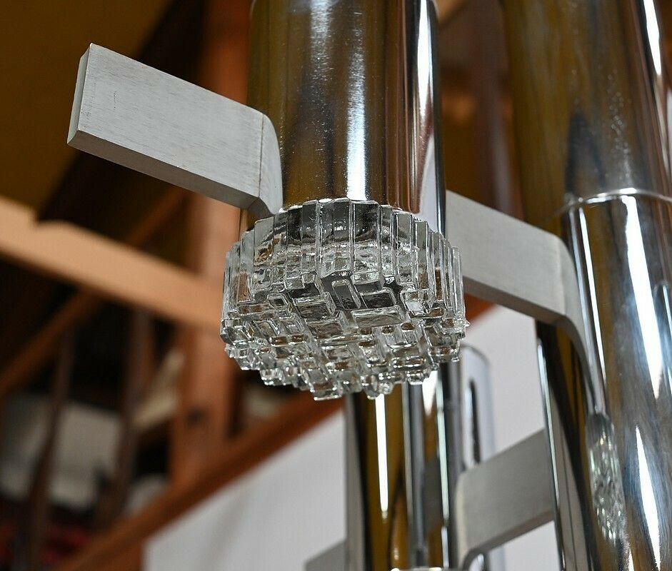 Modernist Chandelier, Gaetano Sciolari, Italy – 1960 photo vintage
