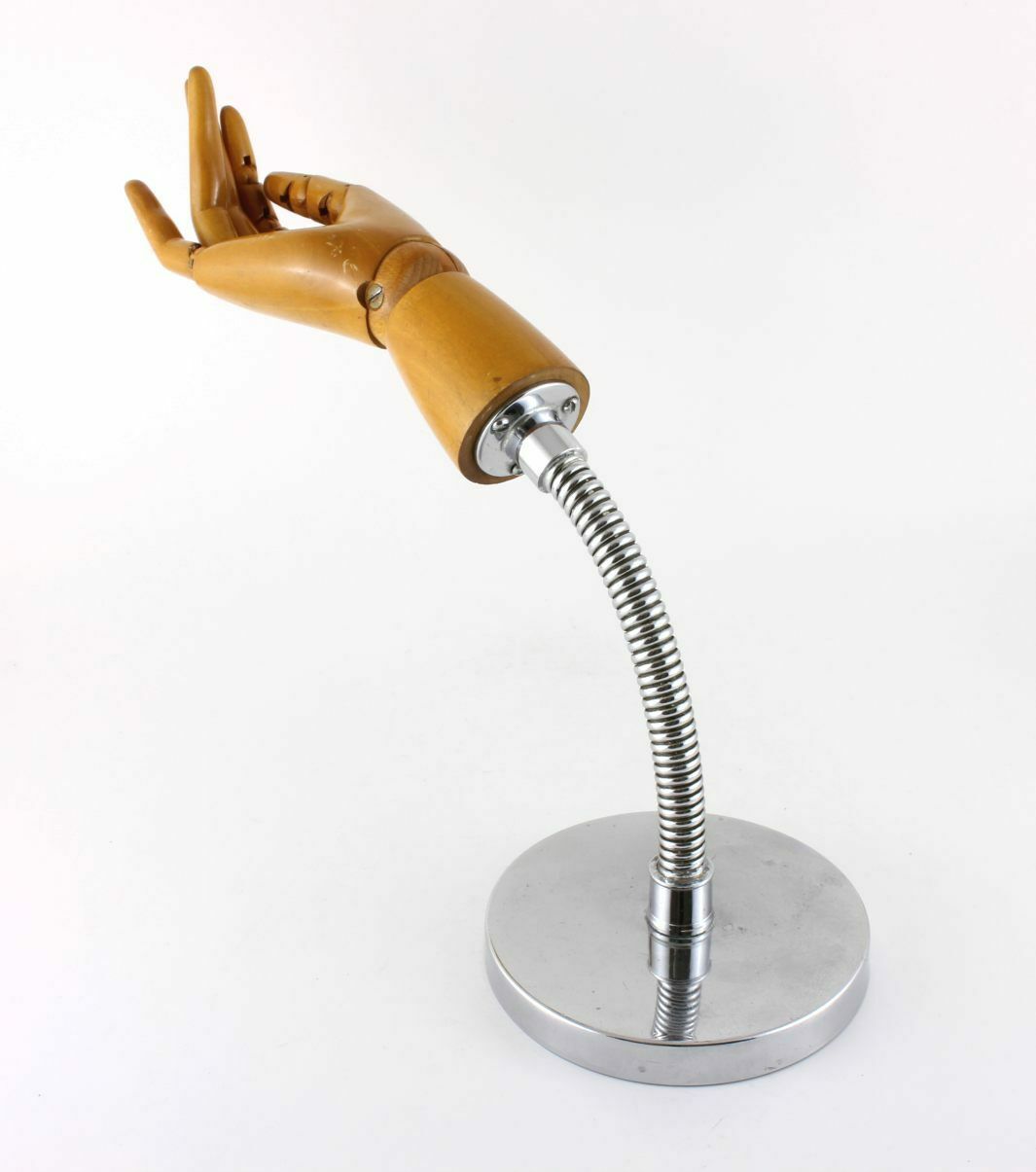 Articulated Mannequin Hand Glove Stand. Wood Jointed Finger Ring Display. photo 495.0