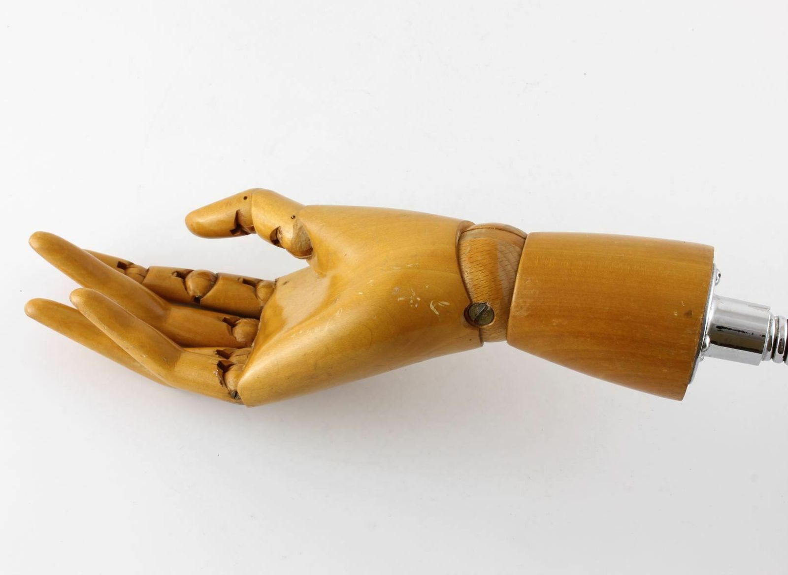 Articulated Mannequin Hand Glove Stand. Wood Jointed Finger Ring Display. photo vinterior