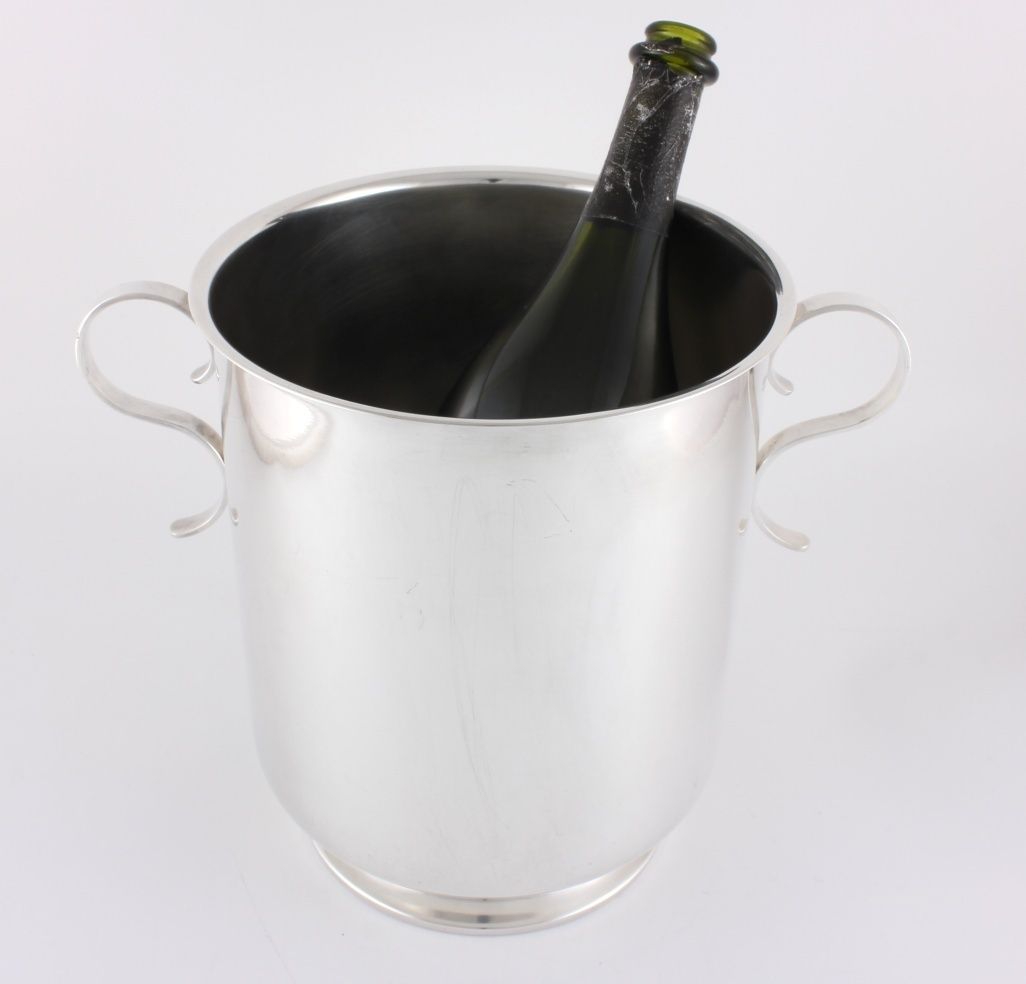 Christofle Silver Plate Champagne Cooler. French Wine Ice Bucket. C1930. photo buy