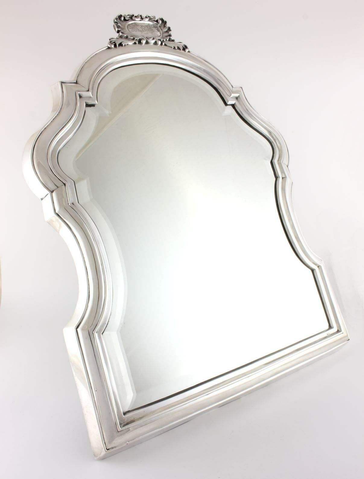 German 900 Silver Easel Dressing Table Mirror. Elimeyer Dresden. C1900. photo Home Decor