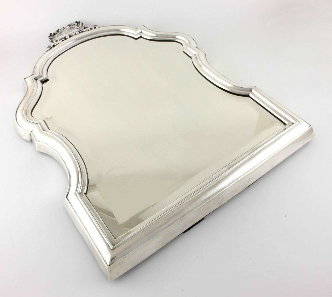 photo furniture German 900 Silver Easel Dressing Table Mirror. Elimeyer Dresden. C1900.