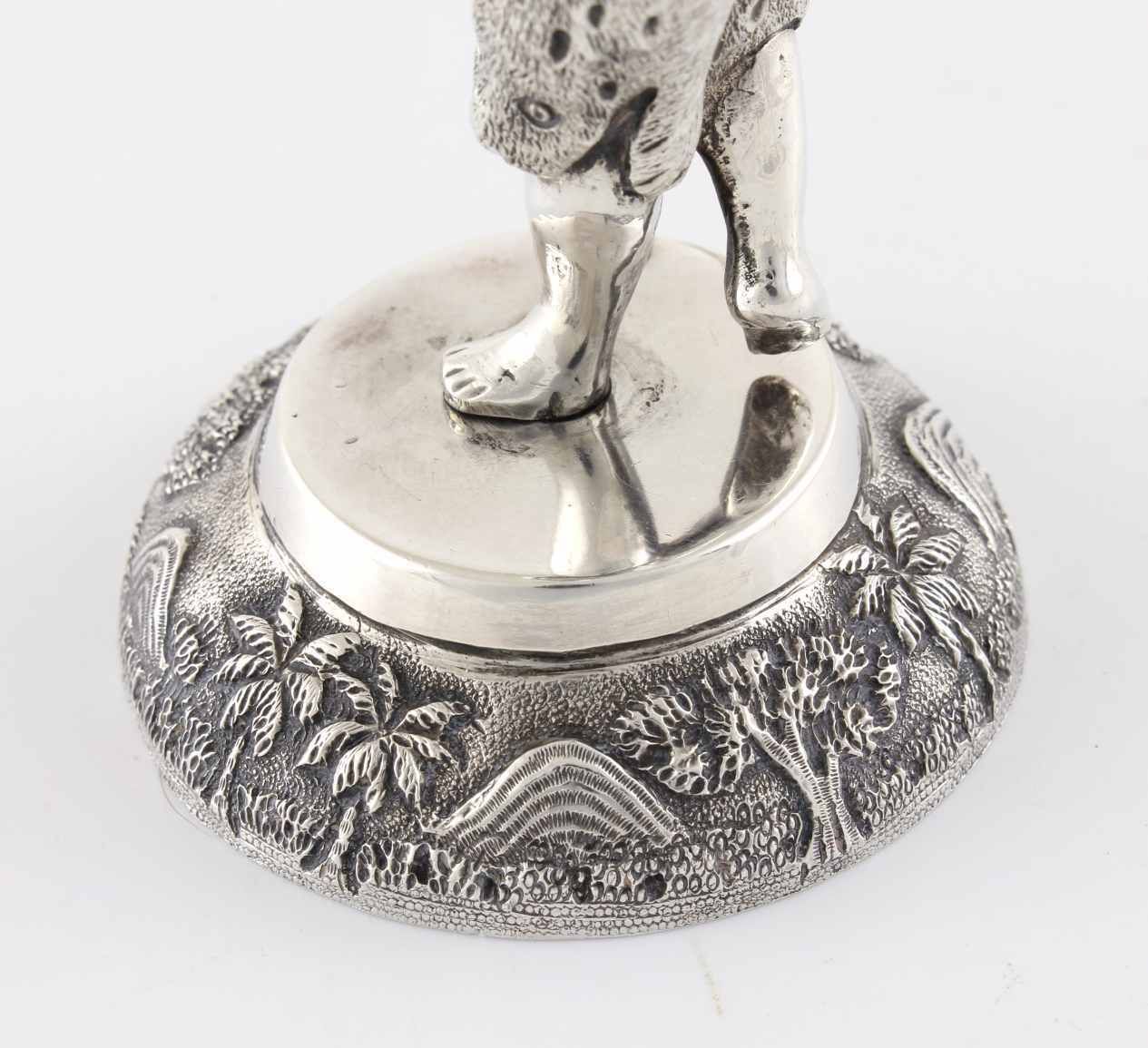 Indian Silver Figure Menu Holders. Photo Card Clips. Tp Dass Calcutta. C1880. photo vinterior