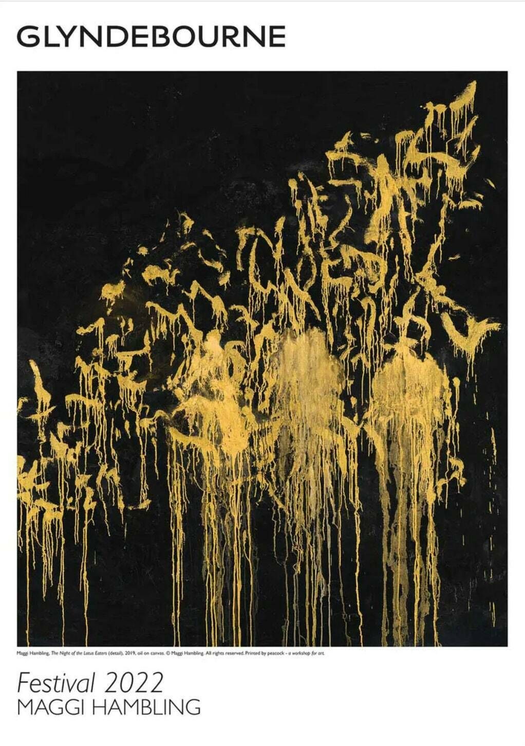 Stunning Maggi Hambling Ltd Edition Poster   Night Of The Lotus Eaters   Beautiful Exhibition Print   Feminist Artist Wollstonecraft