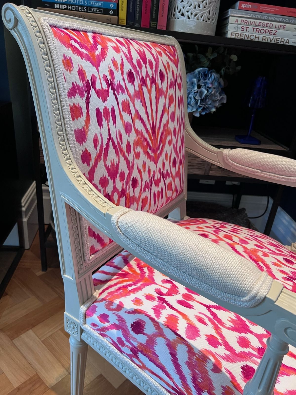 Carved Wood And Upholstery Armchair photo for sale