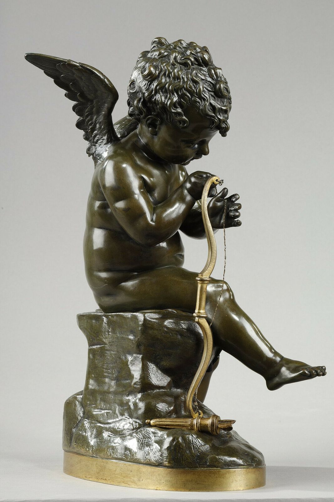 Bronze Of Cupid Bending His Bow, After Lemire (1741 1827) photo Art
