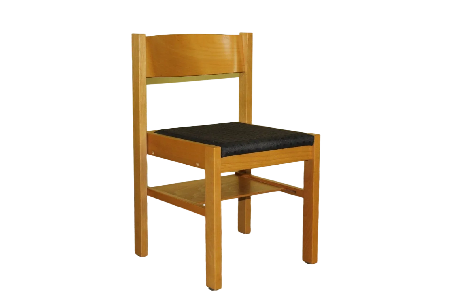 Set Of 4 Wooden Retro Chair Stacking Chairs Vintage