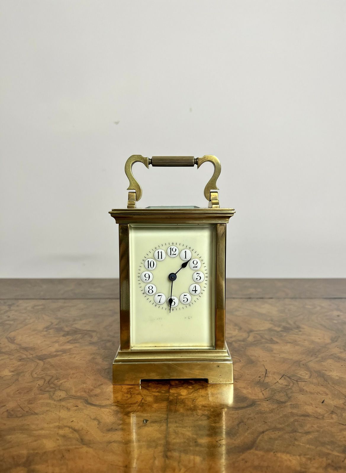 Stunning Quality Antique Large French Brass Carriage Clock
