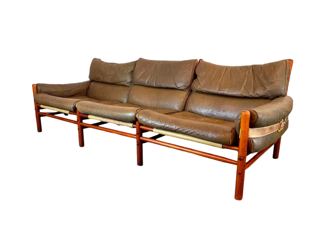 Model Kontiki Sofa Arne Norell Ab Sweden Teak Mid Century