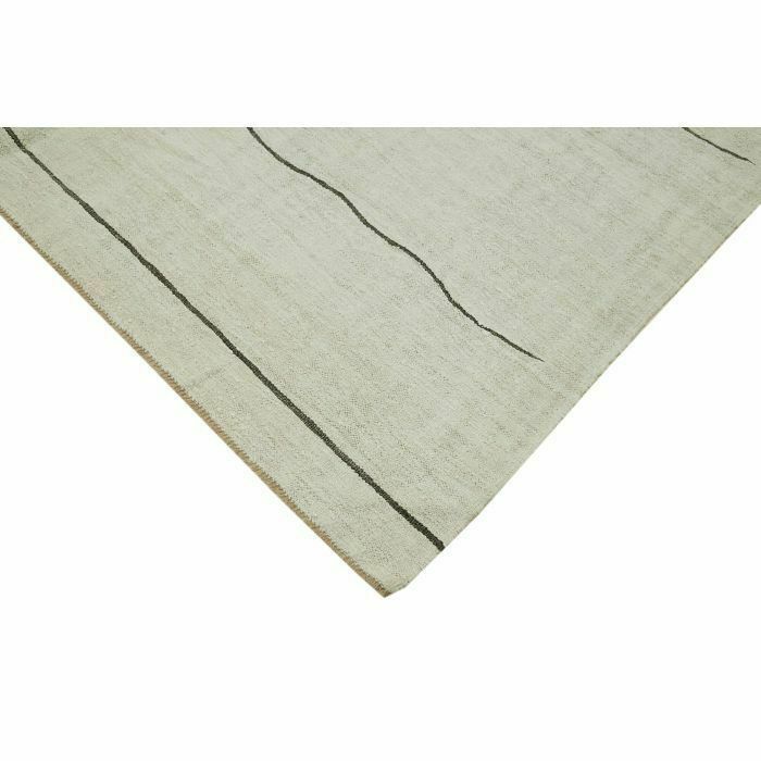 Turkish Oriental White Hemp Kilim Rug 283 X 414 Cm photo Textiles