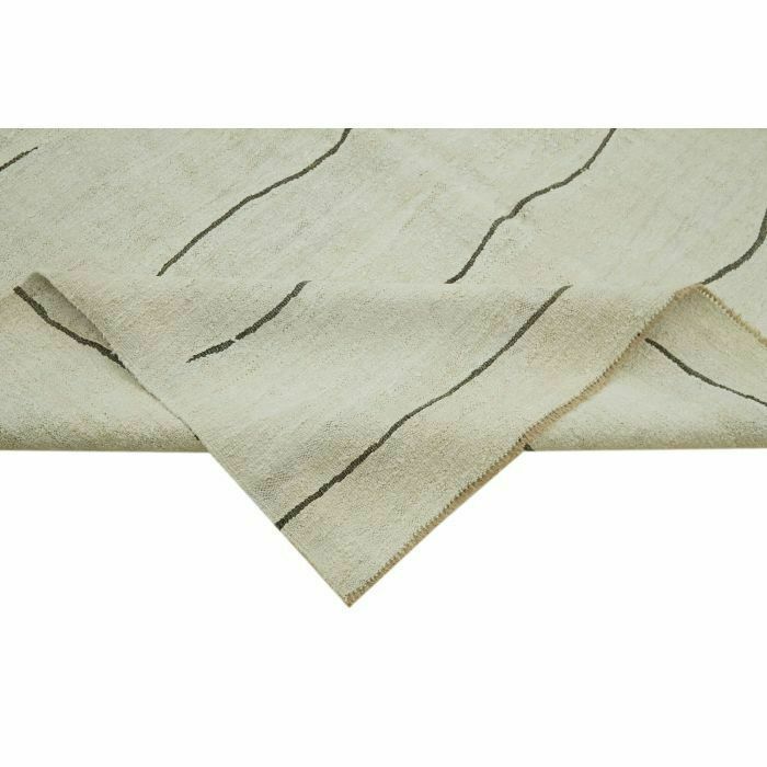 Turkish Oriental White Hemp Kilim Rug 283 X 414 Cm photo vinterior
