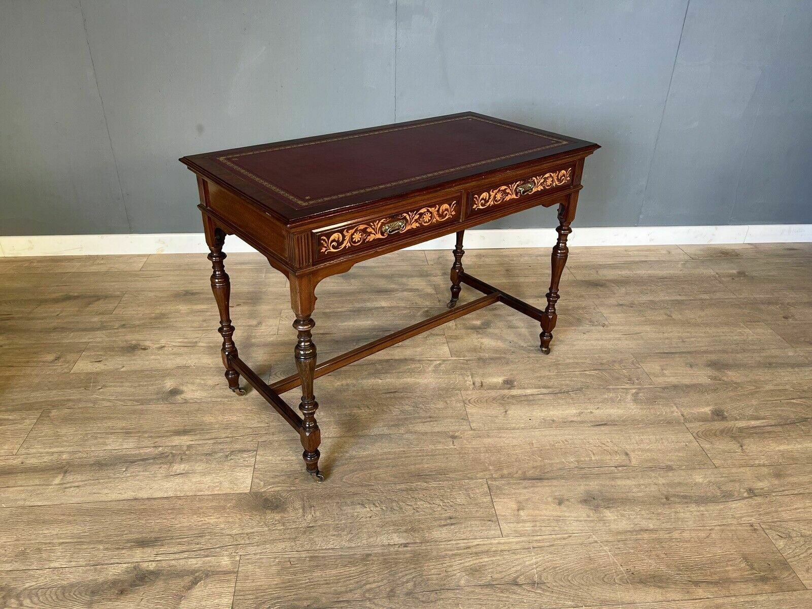Late Victorian Inlaid Mahogany Gillows Of Lancaster Desk photo furniture