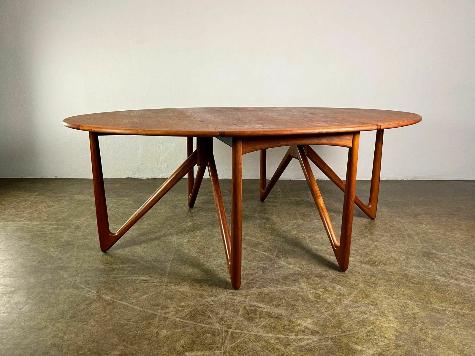Dining Table Kurt østervig Gateleg Teak Mid Century photo vintage