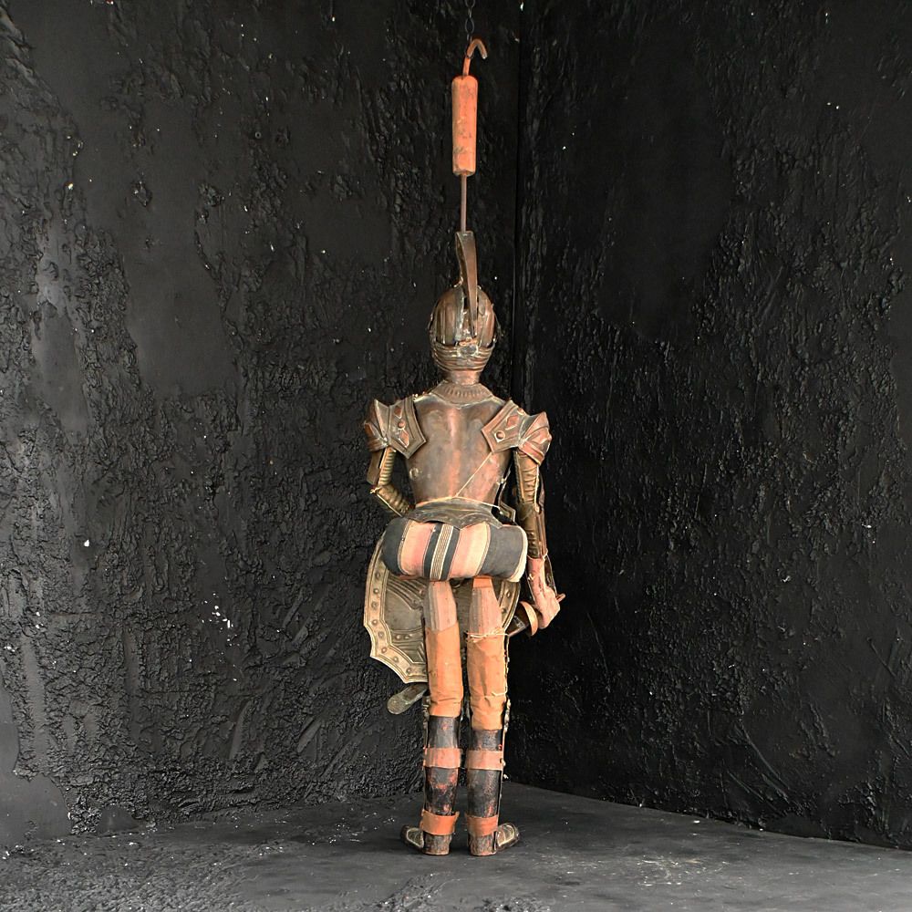 A Mid To Late 19th Century Hand Carved Sicilian Marionette Knight photo Art