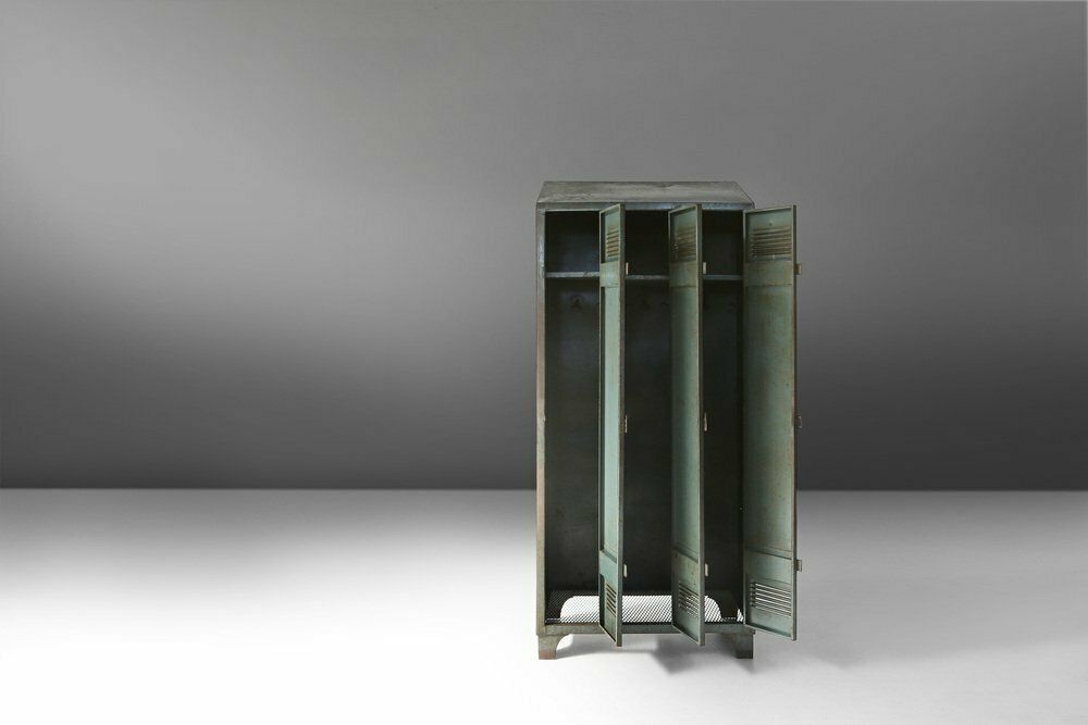 Antique Industrial Storage Locker, 1910 photo for sale