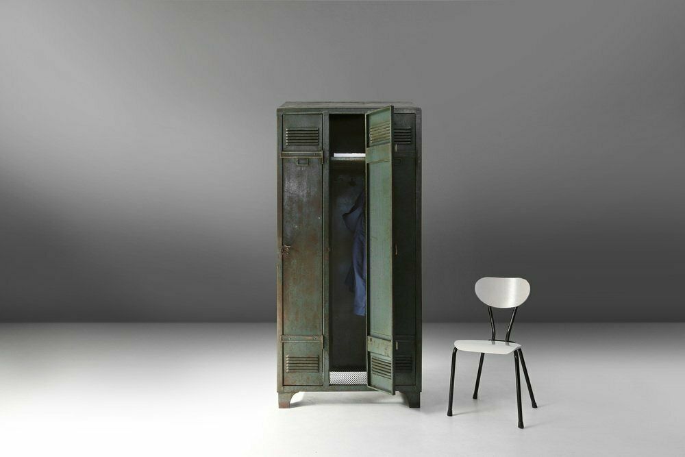 photo vinterior Antique Industrial Storage Locker, 1910